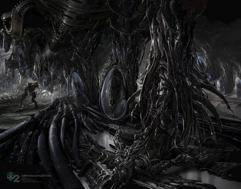 Illustration for article titled A Haunting Alien Cathedral, From Transformers 2 Concept Art